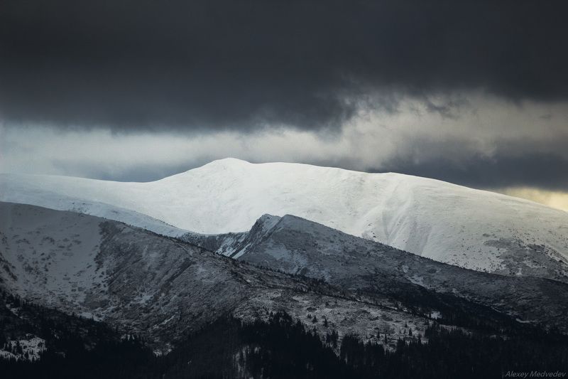 Карпаты, Украина, зима,  Предновогодние виды фото превью
