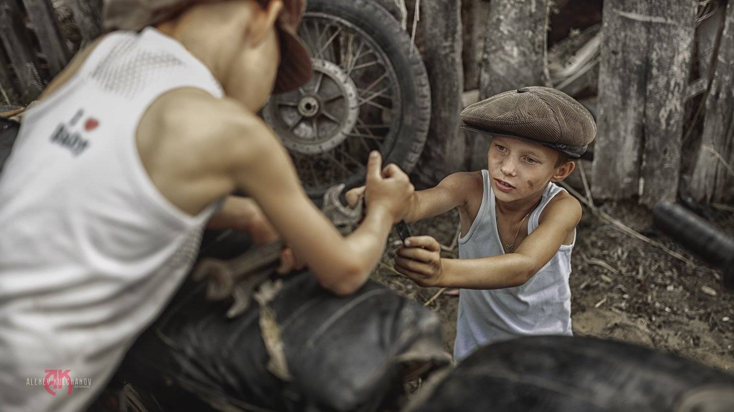 кульчанов, портрет, астрахань, ретро, мотоцикл, дети,детсво, Алексей Кульчанов