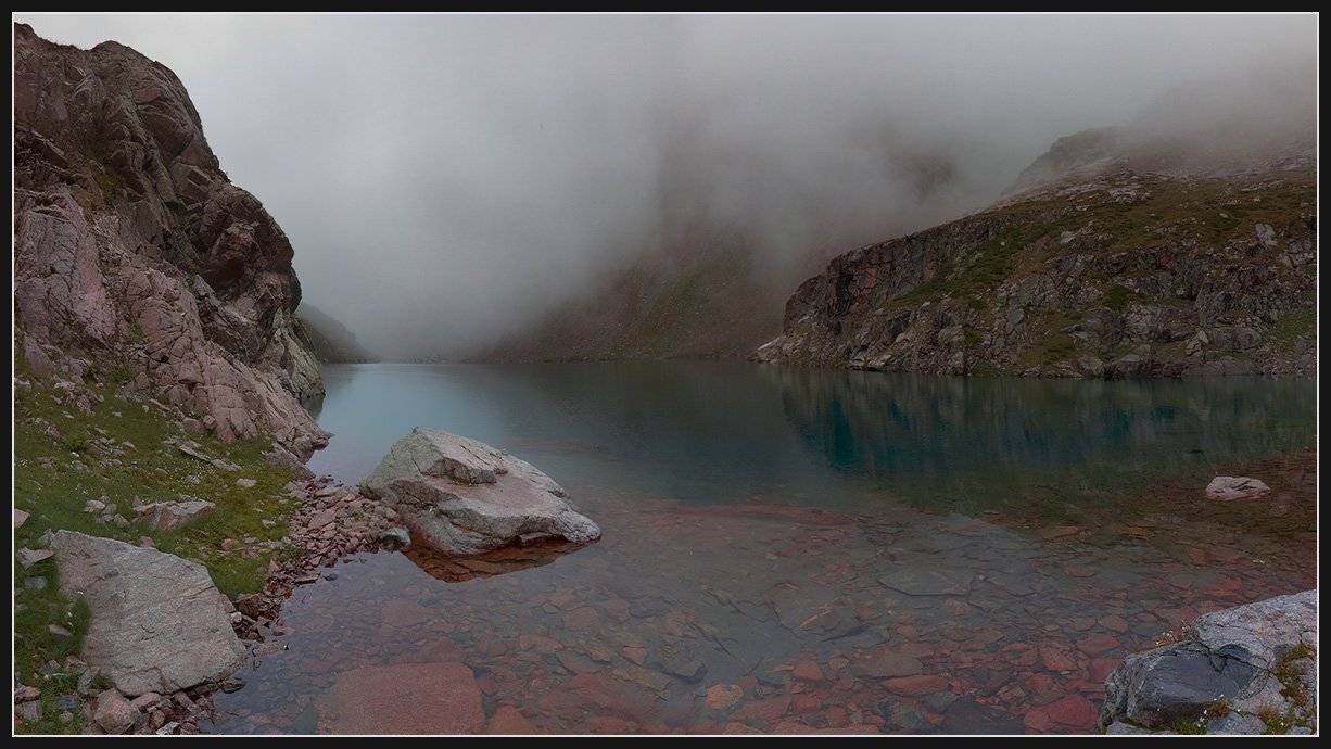 кавказ, горы, озеро, Николай Стюбко