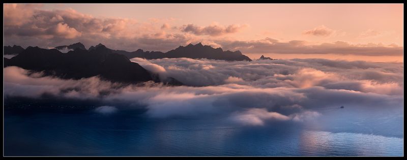Норвегия Панорама Норвежского Фьорда фото превью