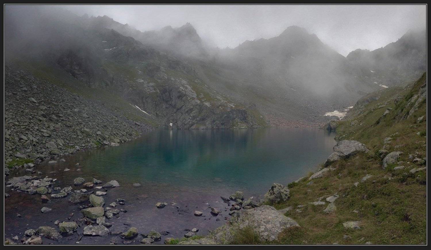 кавказ, горы, озеро, Николай Стюбко