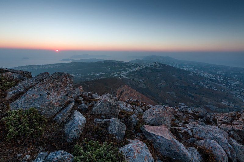 Закат на Санторини фото превью