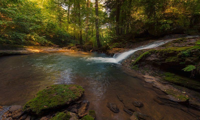горы, кавказ, мезмайка, река МЕЗМАЙСКИЕ ПОРОГИ фото превью