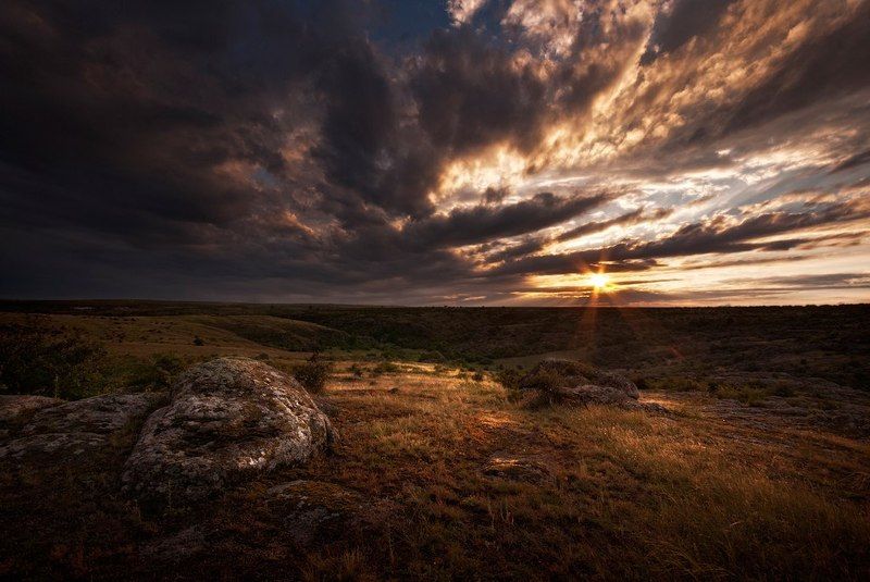 Закат в Актовском каньоне фото превью