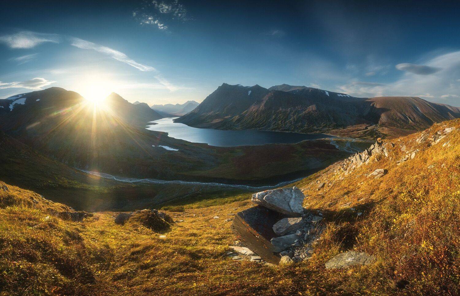 россия, урал, полярный урал, ямао, ямал, пейзаж, природа, осень, горы, река, озеро, закат, тундра, заполярье, поток, Оборотов Алексей