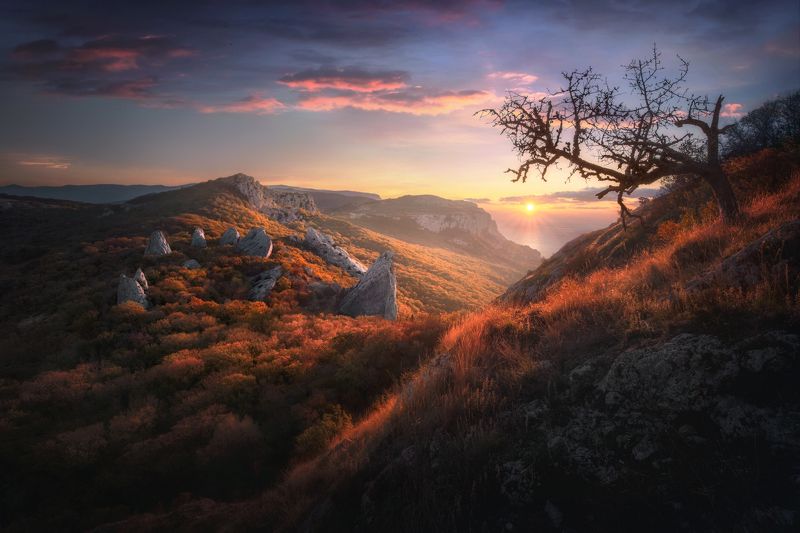 храм солнца, крым, ласпи, осень, рассвет Храм Солнца фото превью