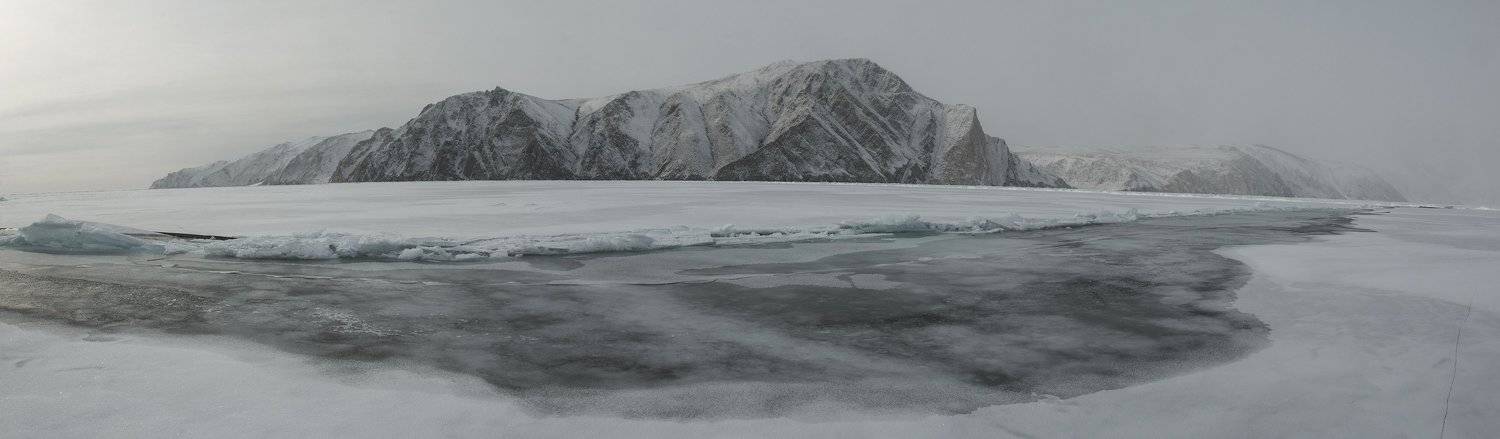 байкал лёд ледовая трещина становая щель, Андрей Таничев