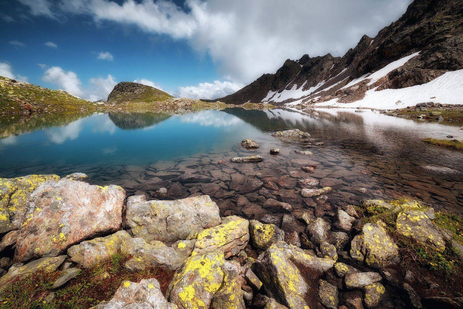 горы, озеро, горное озеро, архыз, кавказ, пейзаж, Tania Leschinskaya