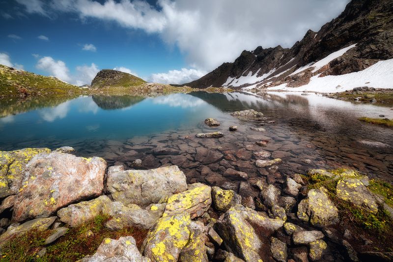 горы, озеро, горное озеро, архыз, кавказ, пейзаж Один день на Софийском озере фото превью