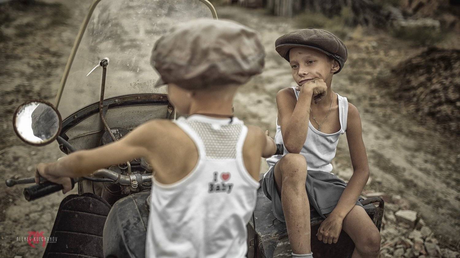 кульчанов, портрет, астрахань, ретро, мотоцикл, дети,детсво, Алексей Кульчанов
