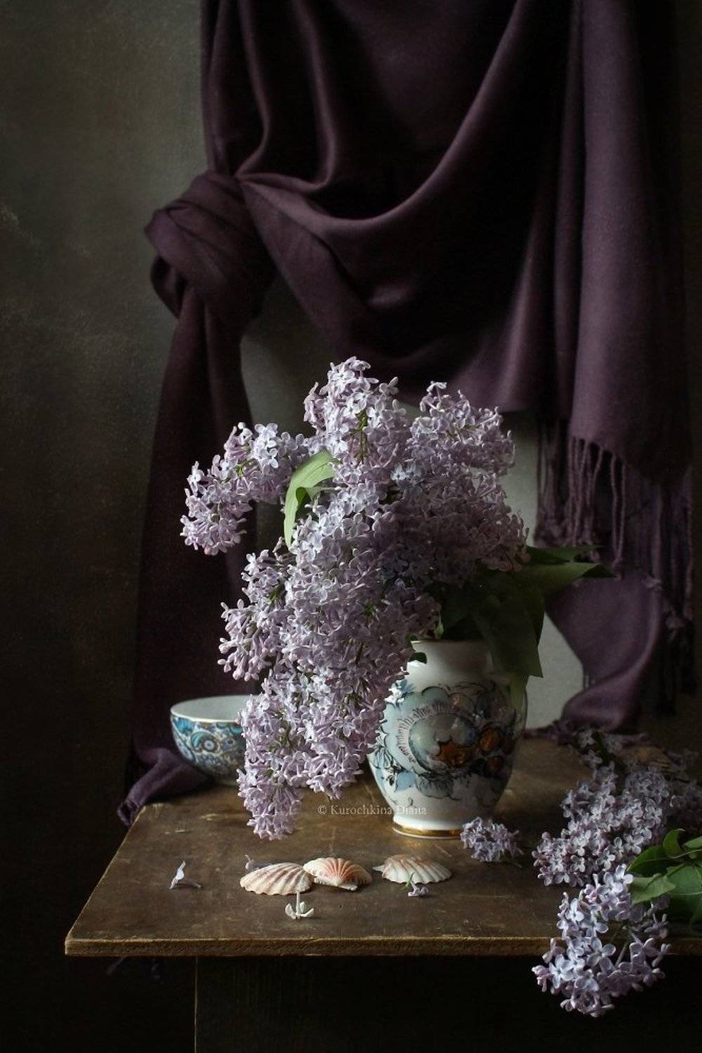натюрморт, цветы, сирень, Курочкина Диана