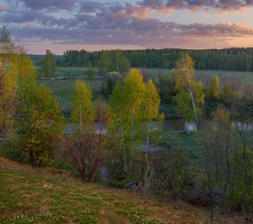 на реке Молокче в мае.