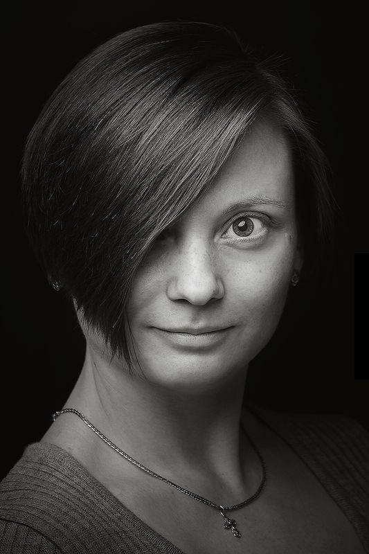 женский портрет, красивые глаза, портрет  фото превью