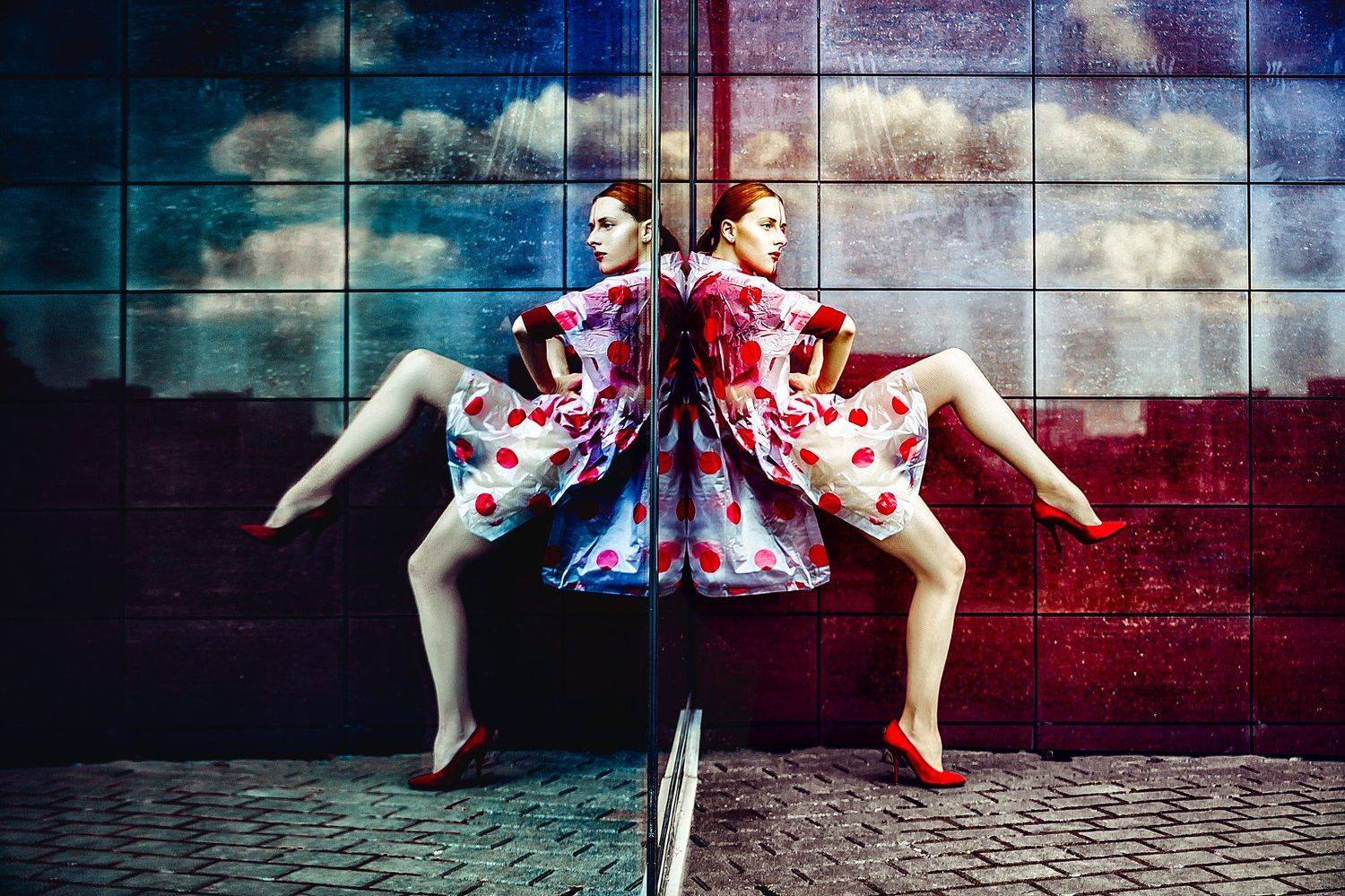 woman, portrait, fashion, beauty, outdoors, reflection, Руслан Болгов (Axe)