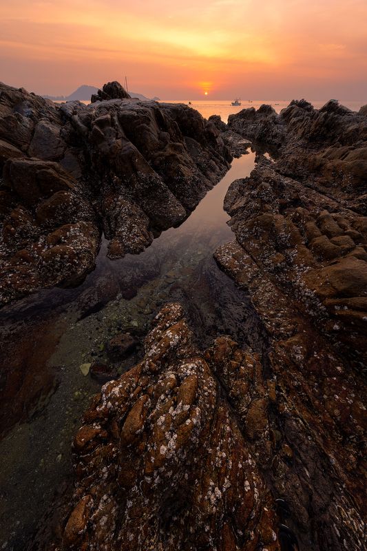 beach, sunset, sea Kalim Beach Sunset фото превью