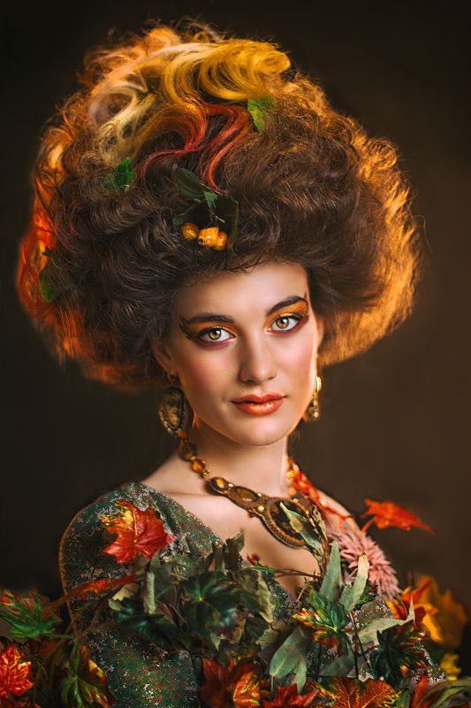дева, женский портрет, virgo, осень, сказочная фотосессия Virgo фото превью