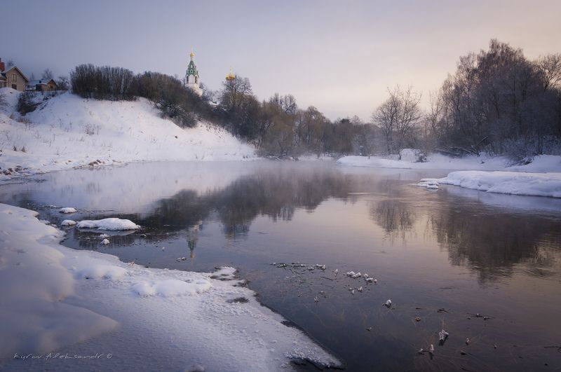 Морозное утро в д. Бужарово фото превью