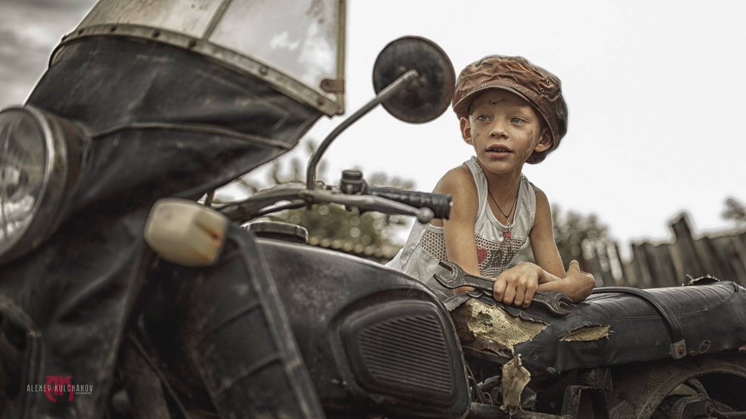кульчанов, портрет, астрахань, ретро, мотоцикл, дети,детсво, Алексей Кульчанов