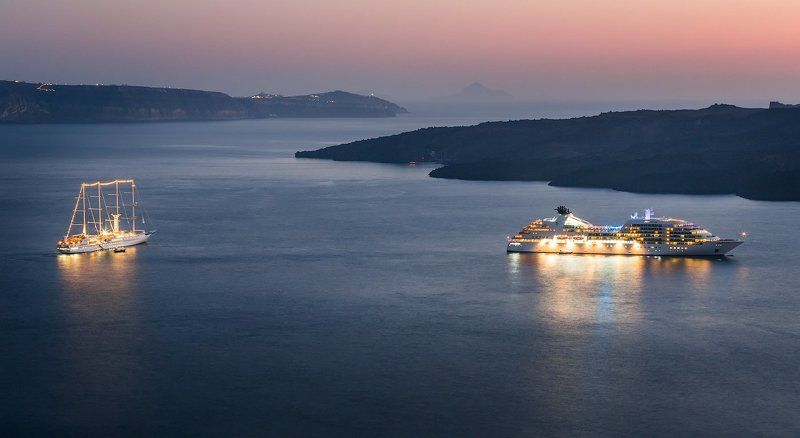 После заката. Санторини фото превью