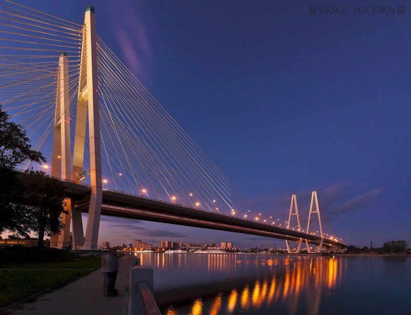 Большой Обуховский мост - банальнозакатная. фото превью
