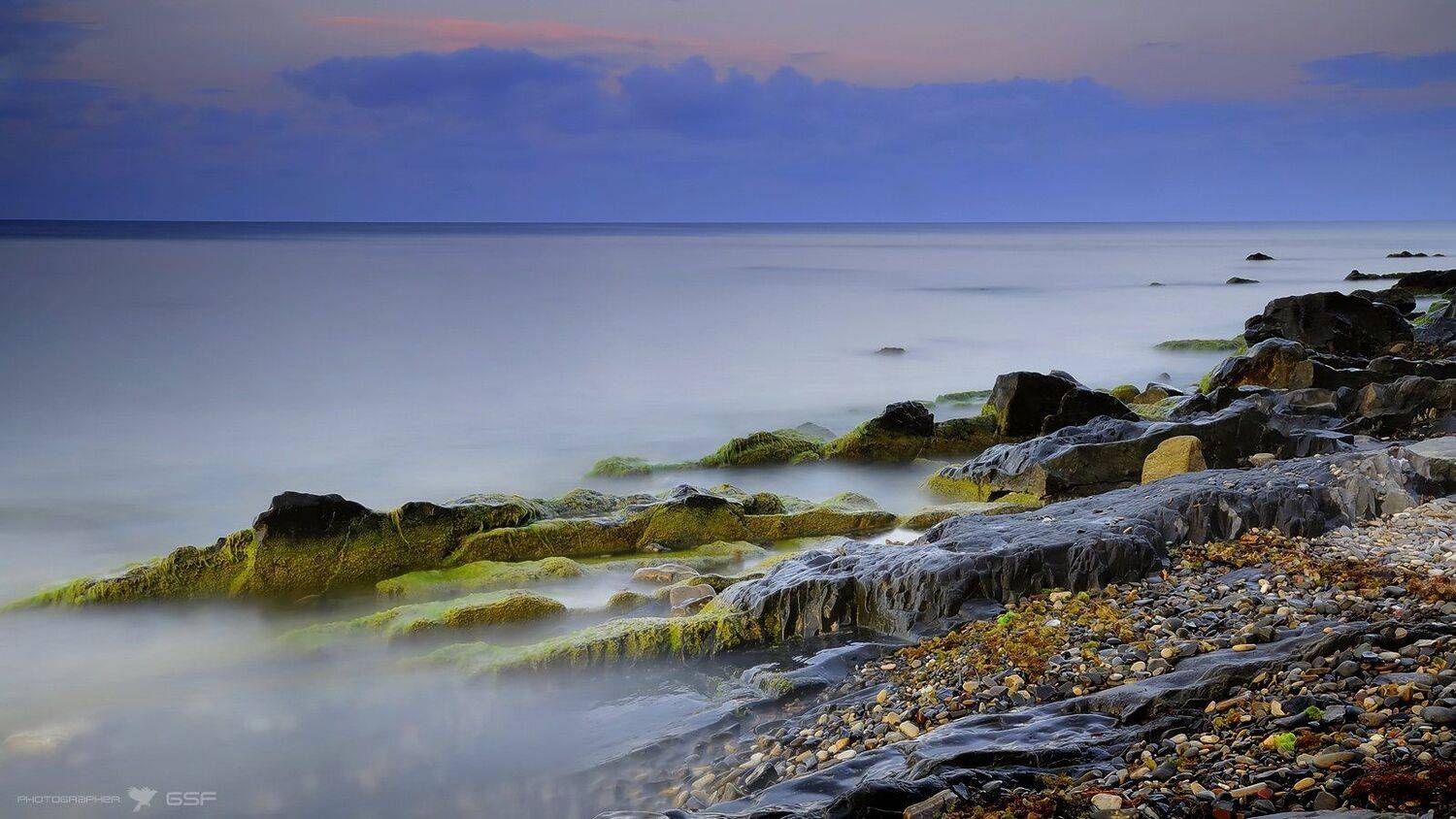 берег, море, камни, скалы, пейзаж, природа, водоросли, Serj Master