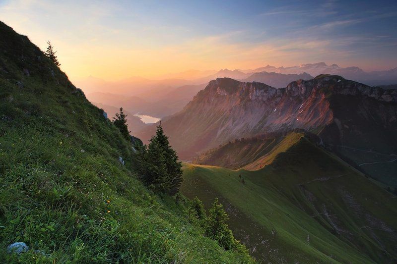 swiss.rochers-de-naye.осень.швейцария Утро... фото превью