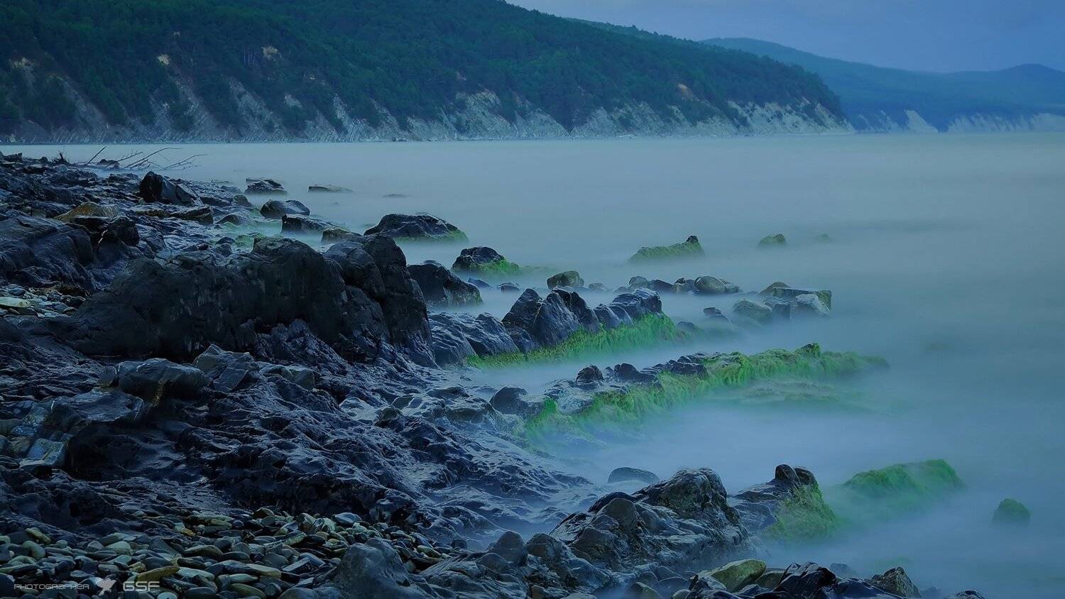 море, камни, скалы, водоросли, природа, пейзаж, Serj Master