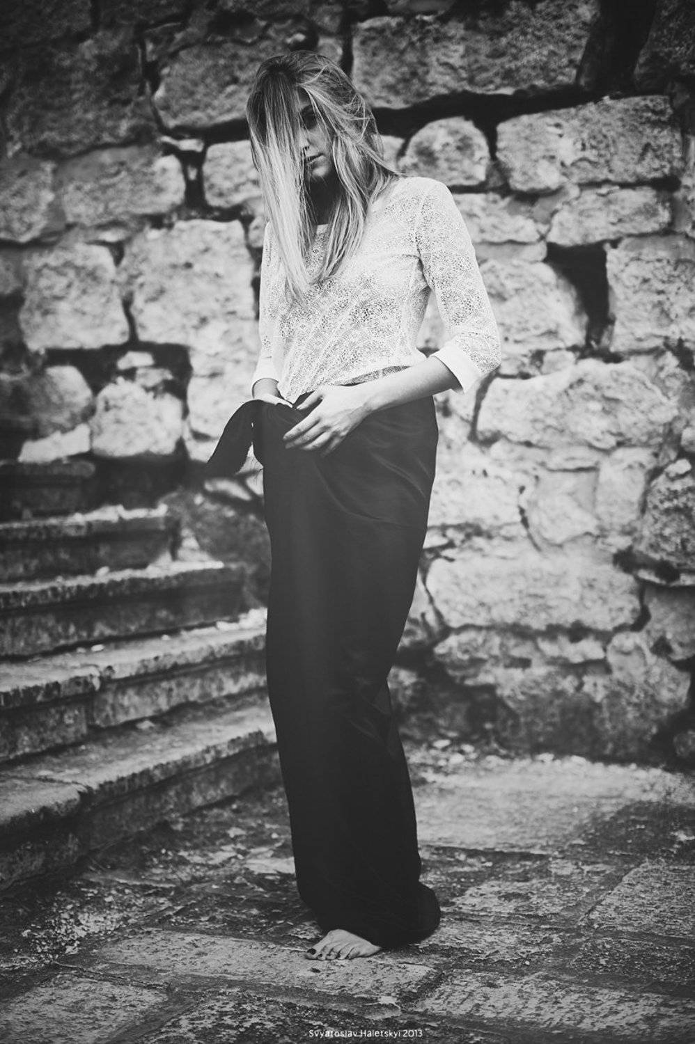 Alone, Art, Black & white, Black and white, Canon, Girl, Haletskyi, Model, Portrait, Святослав Галецький