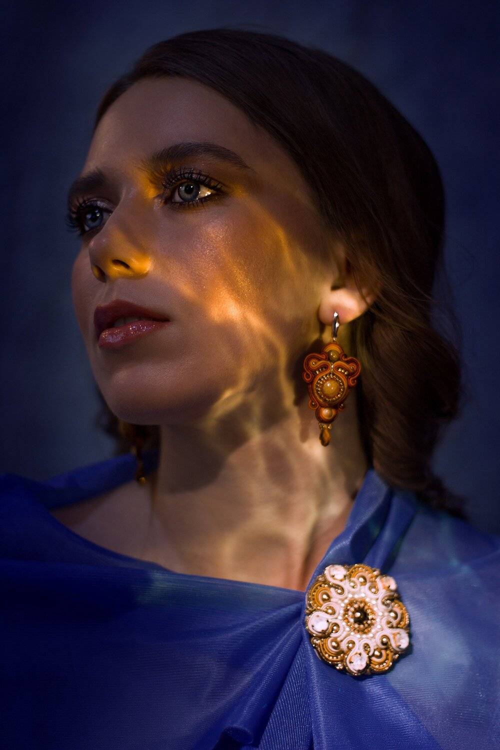 Женский портрет, Украшения, блики света, портрет, Ксения Okdmuse