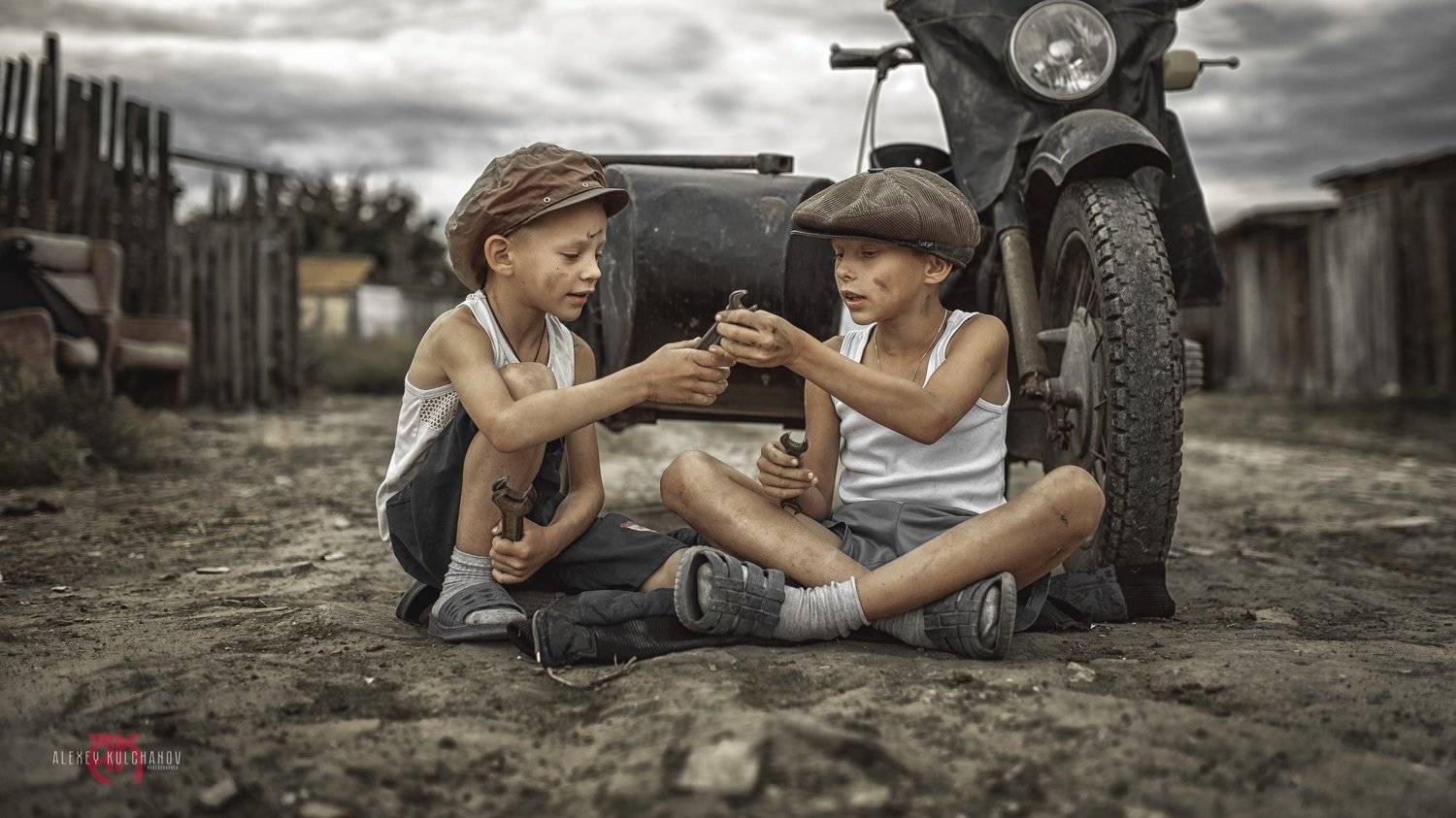 кульчанов, портрет, астрахань, ретро, мотоцикл, дети,детсво, Алексей Кульчанов