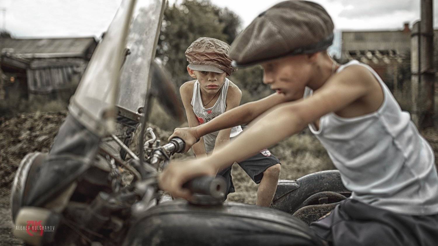 кульчанов, портрет, астрахань, ретро, мотоцикл, дети,детсво, Алексей Кульчанов