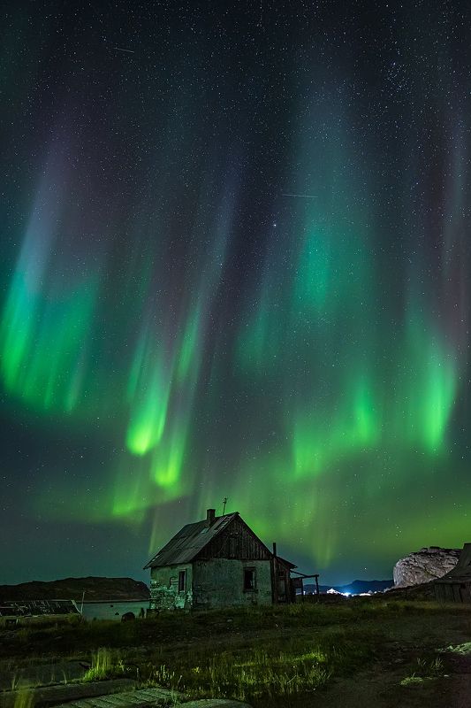 ПОЛЯРНОЕ СИЯНИЕ Мурманская обл. Дальние Зеленцы сентябрь 2020. фото превью