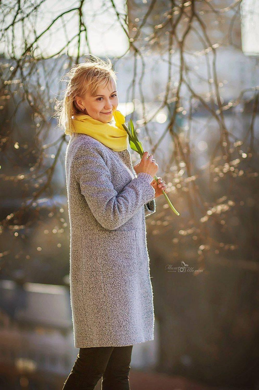 весна, тюльпан, солнце, солнечный, портрет, девушка,, Мила Шелест