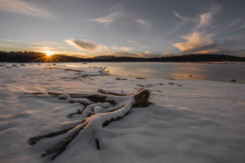 #landscape#nature#winter Cold warm фото превью