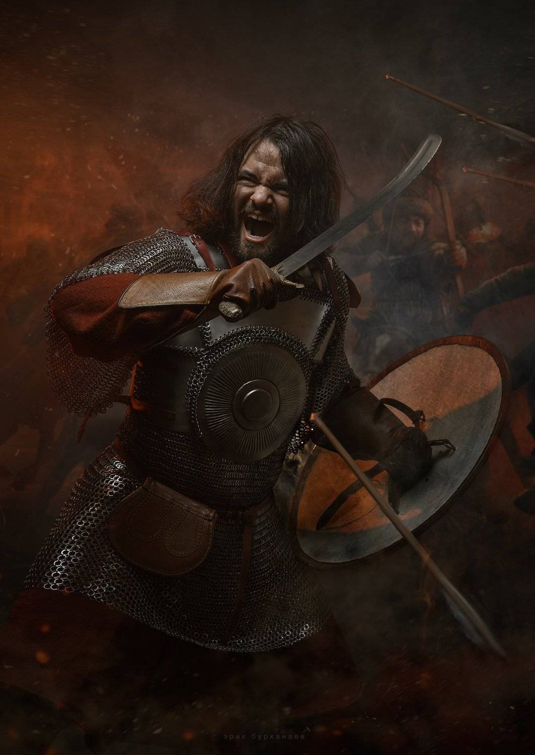 воин, витязь, схватка, история, Бурханаев Эрик