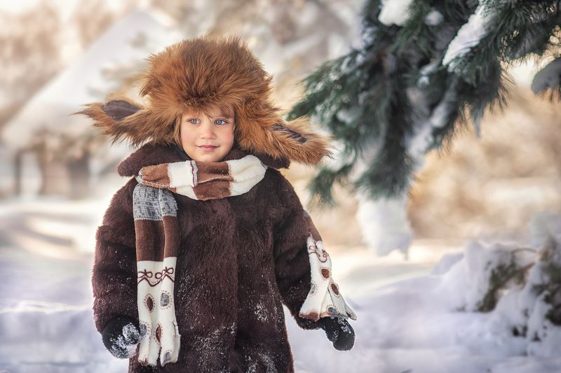 Зима в деревне фото превью