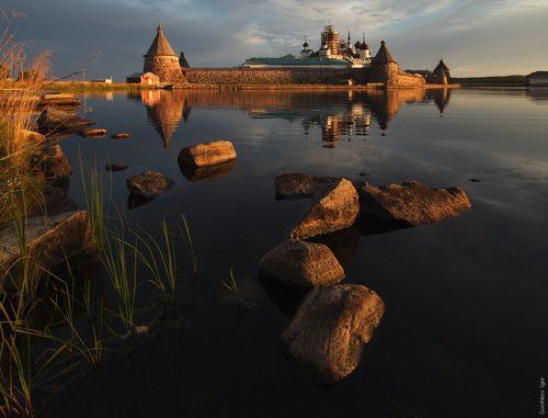 Соловецкий кремль ранним утром