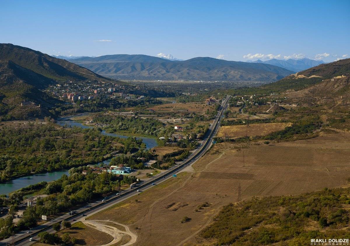 City, Georgia, IRAKLI DOLIDZE, Landsca, Mark II, Mtskheta, River, Road, Wide angle, ირაკლი დოლიძე