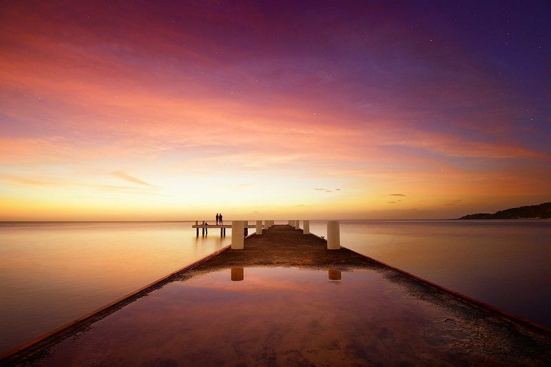 Caribbean sunset фото превью