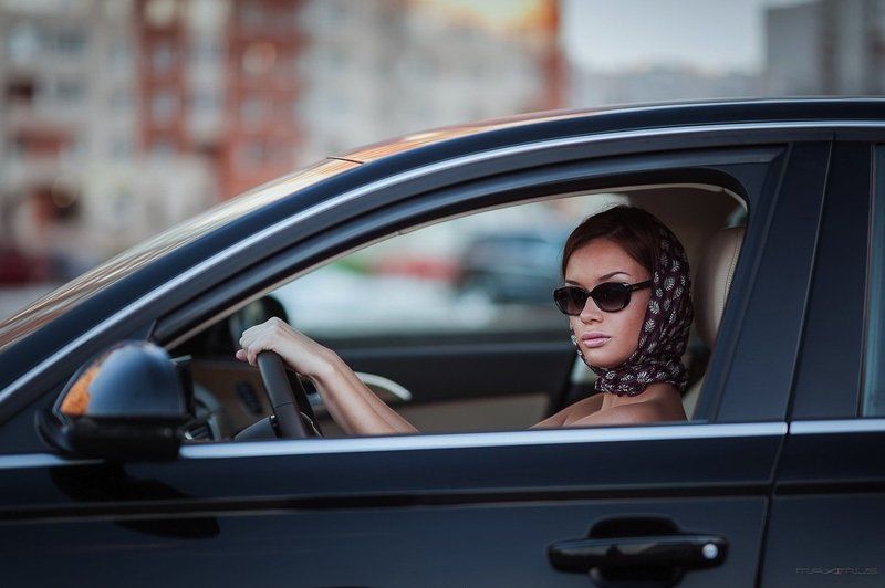 девуша, портрет, гламур, авто, машина ауди, audi Lady V. фото превью