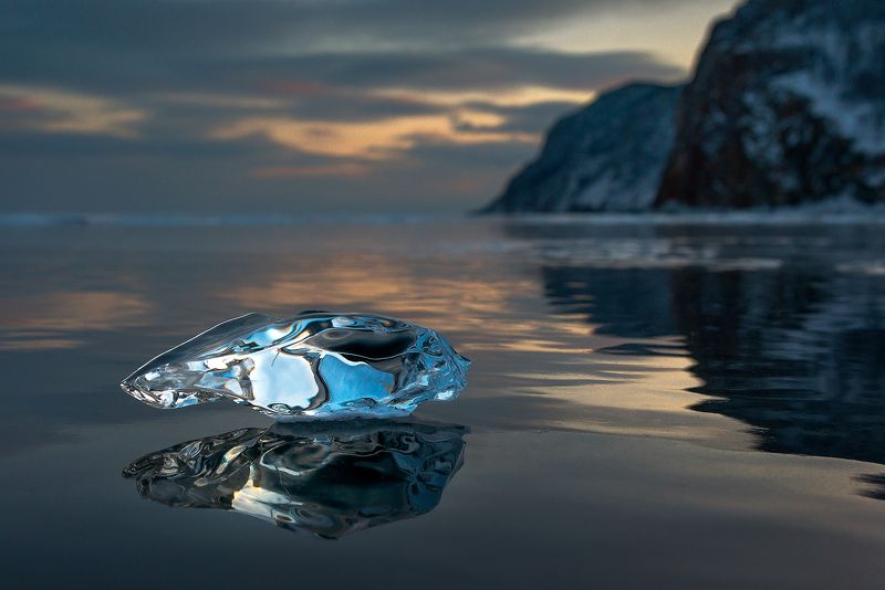 зима, лед, льдинка, байкал Байкальские самоцветы фото превью