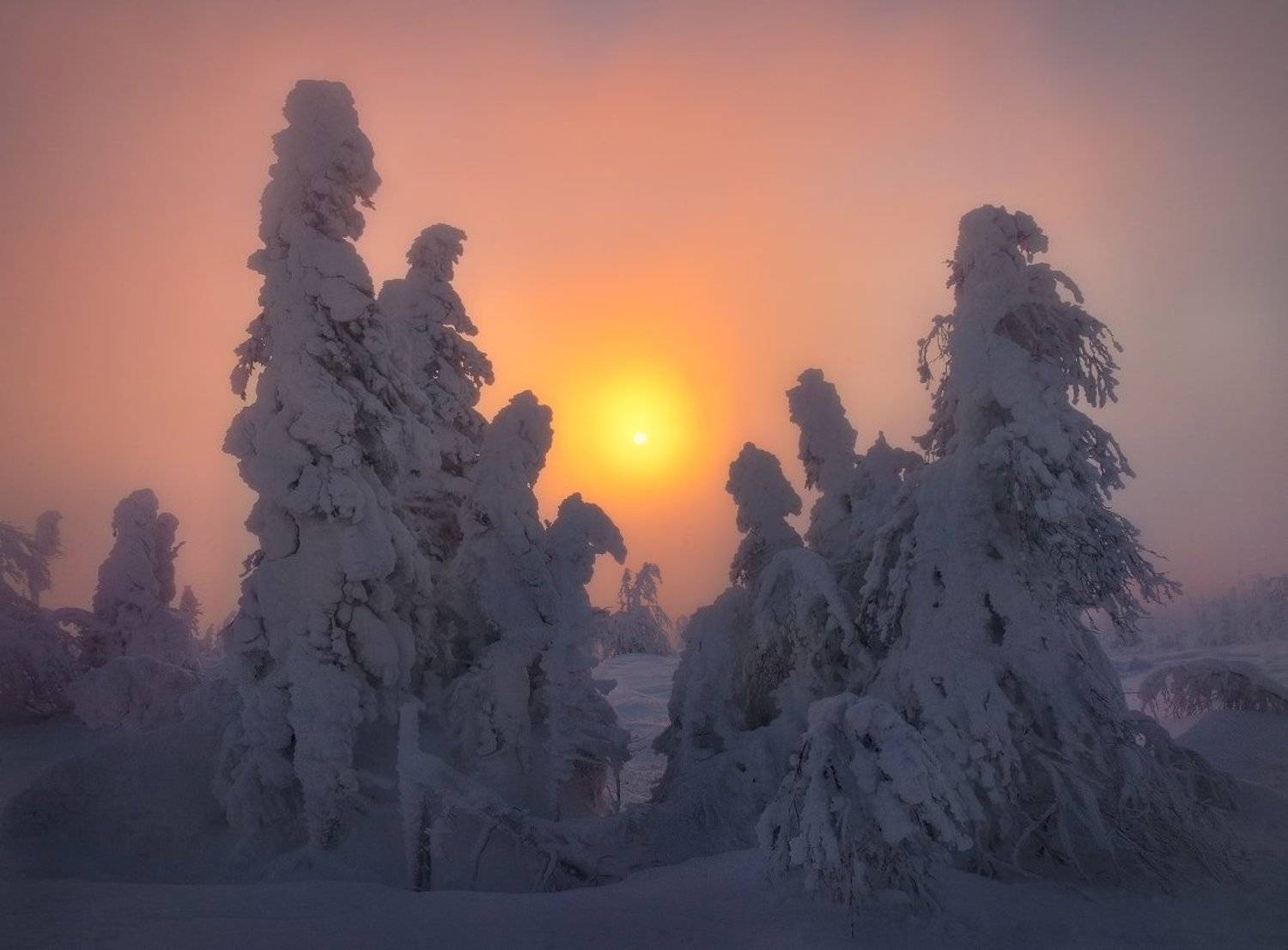 урал, зима, гух, рассвет, Сергей Макурин