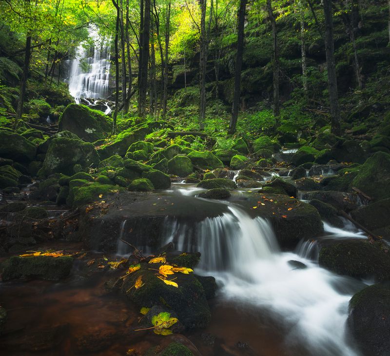 Autumn near Chiprovtsi waterfall фото превью