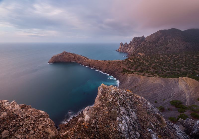 крым море гора закат новыйсвет капчик рассвет Капчик фото превью