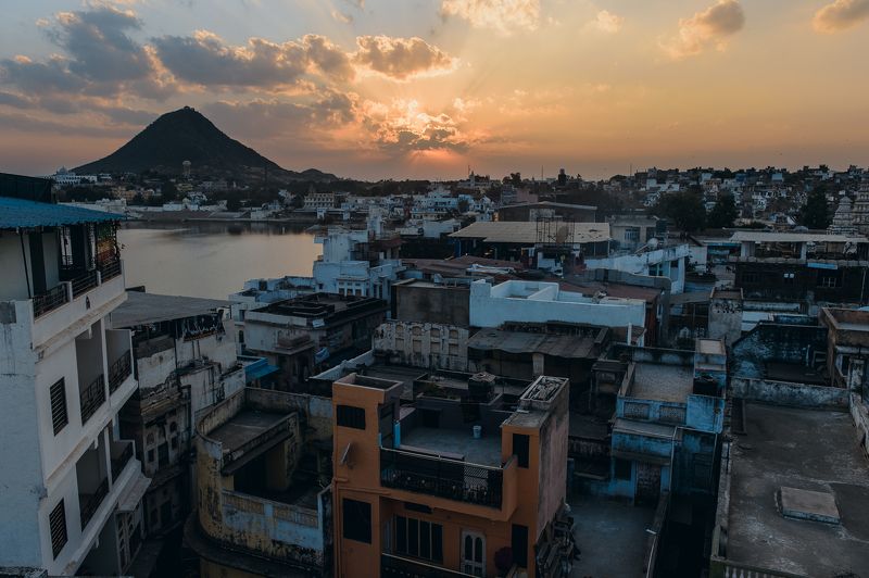 landscape, temple, india, architecture Pushkar Scape фото превью