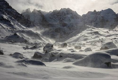 white snowstorm...