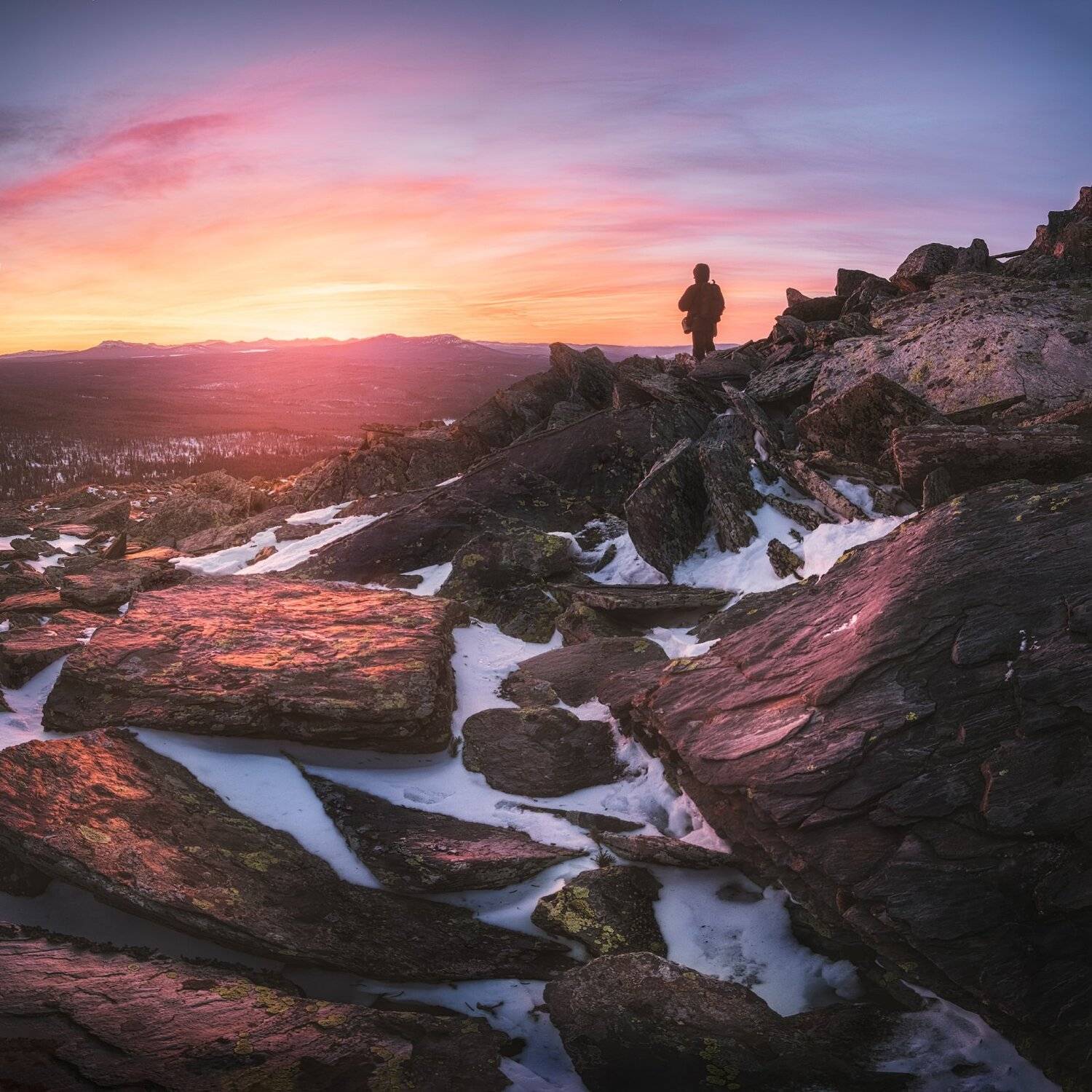 закат, зима, уреньга, урал, южный урал, Глеб Желтов