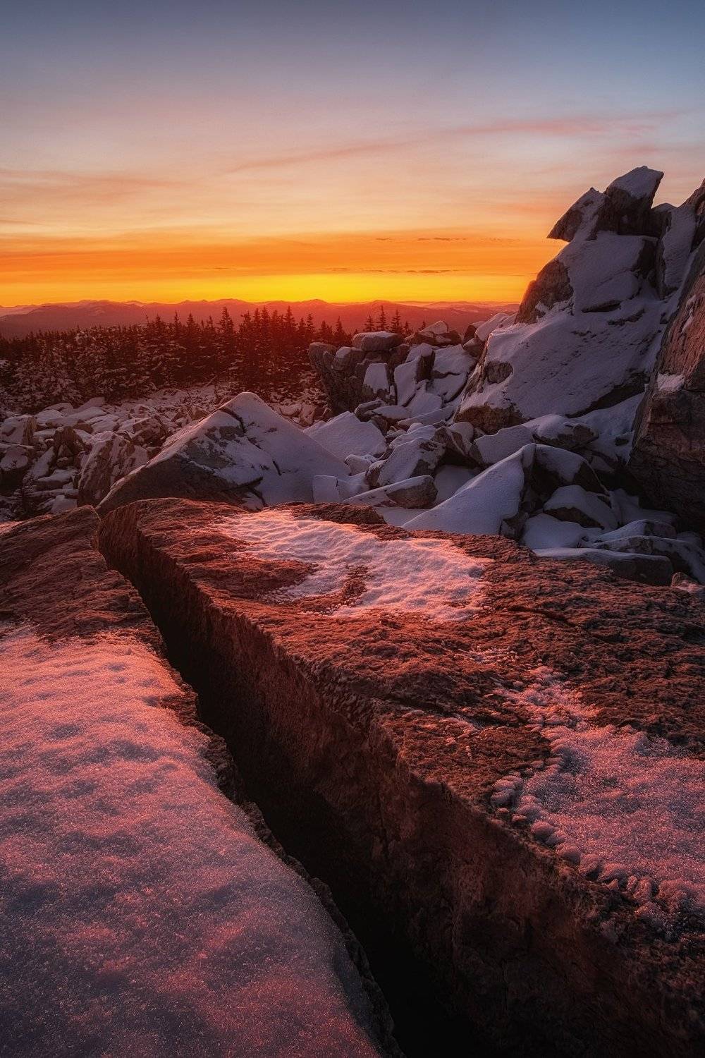 закат, зима, зюраткуль, урал, южный урал, Глеб Желтов