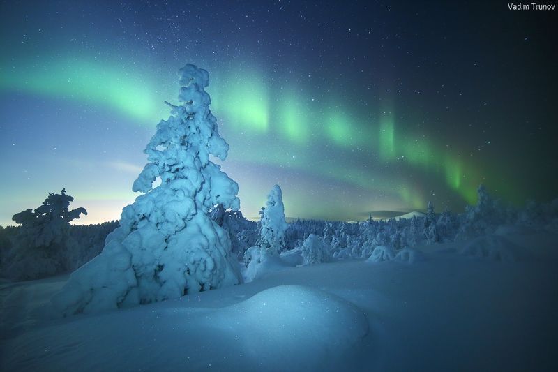 кольский, север, заполярье, хибины, северное сияние, aurora borealis Магия северных ночей фото превью