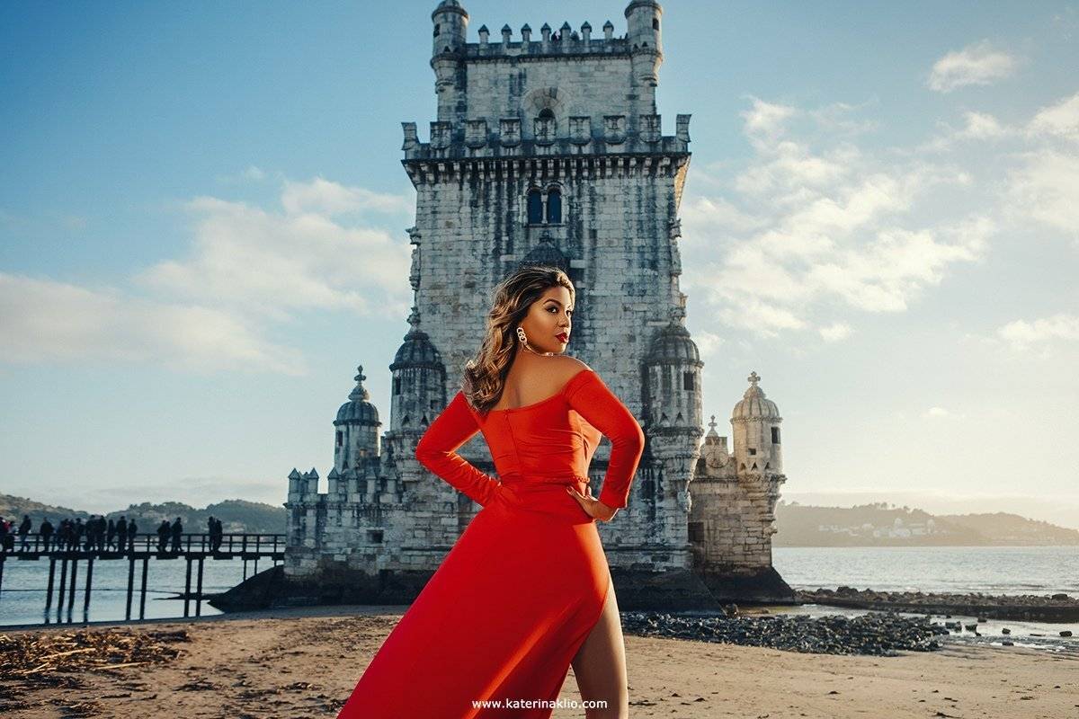 sun, woman, portrait, red, sunny, woman, posh, portugal, Катерина Клио